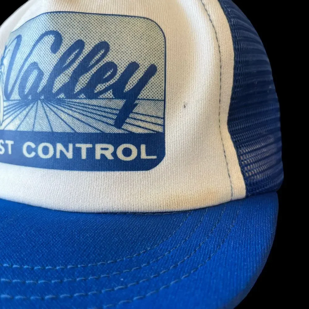 Vintage Valley Pest Control Mesh Trucker Hat One Size Straight Brim Fresno Skate